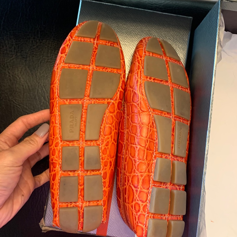 Prada Crocodile Leather Loafer/ Drivers Shoes - Picture 5 of 7